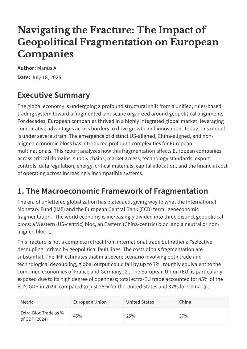Manus report cover