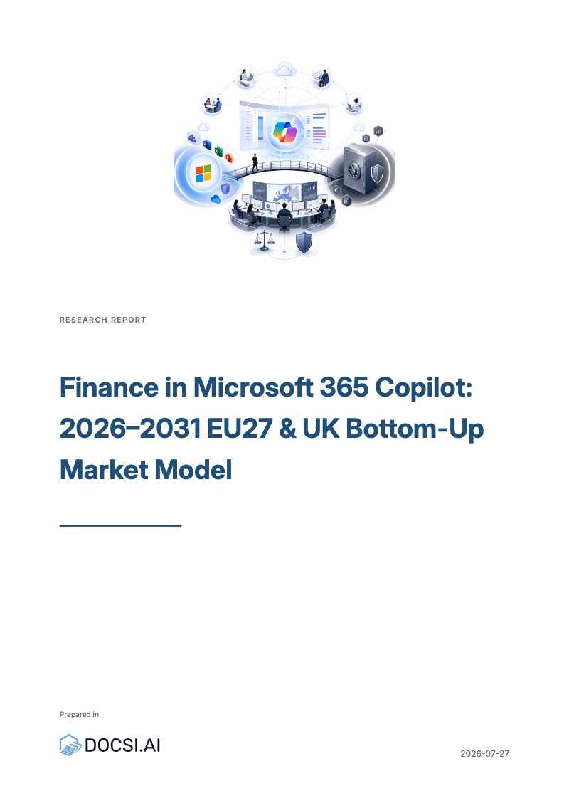Cover of Research 3: Finance in Microsoft 365 Copilot — bottom-up market size