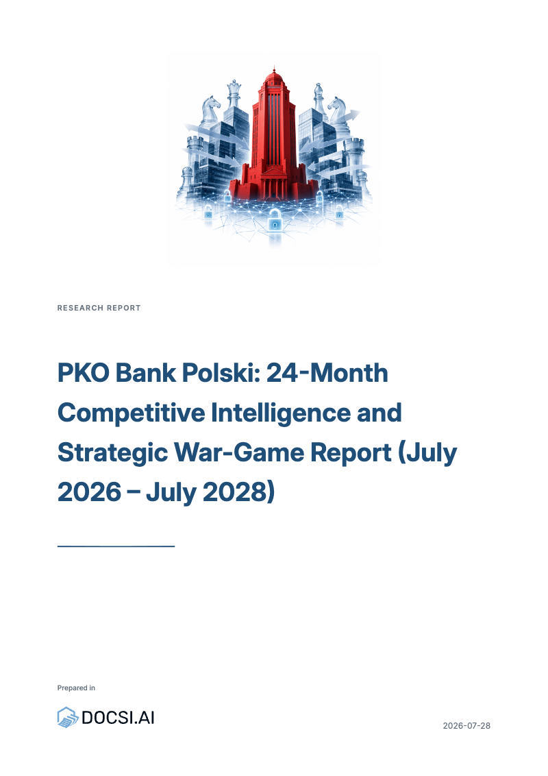 Cover of Research 4: PKO Bank Polski — competitive intelligence and strategic war game